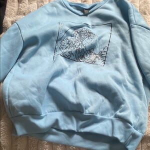 Blue Graphic Men's Sweater
